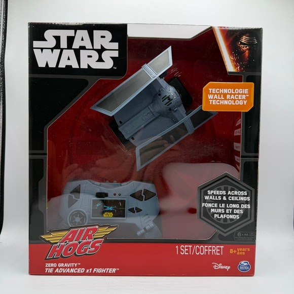 Air Hogs Other - Air Hogs Star Wars Zero Gravity TIE Advanced x1 Fighter RC Wall Racer Sealed New